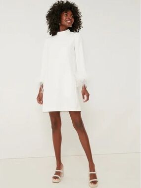 TUCKERNUCK White Feather Mod Ellie Dress Small